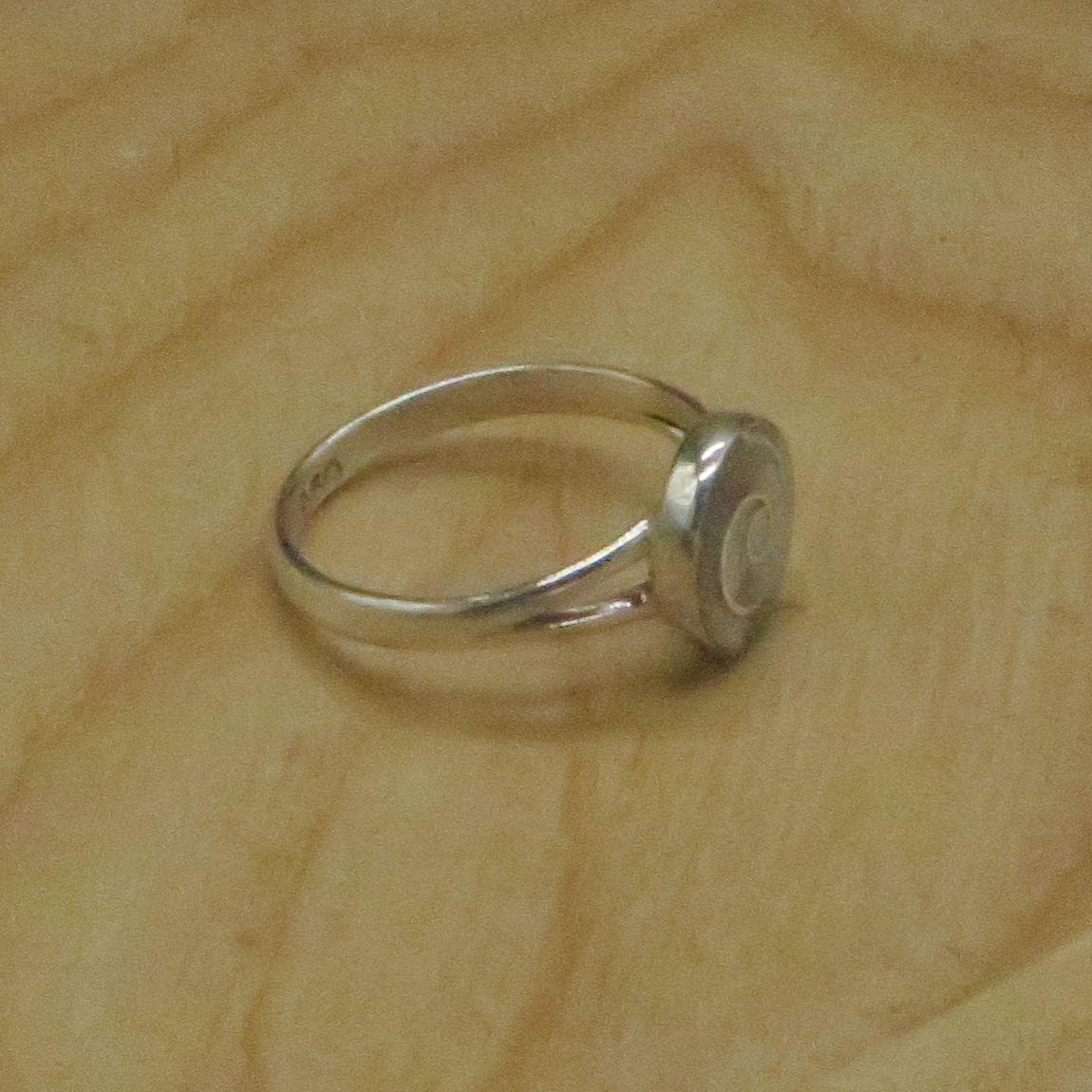 Pachamama Spiral ring silver Peru Sacred Valley abalone inlay silver band