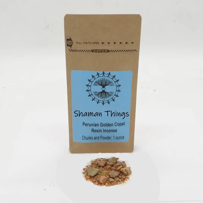 Peruvian Gold Copal Amazon Gold Resin Incense One Ounce