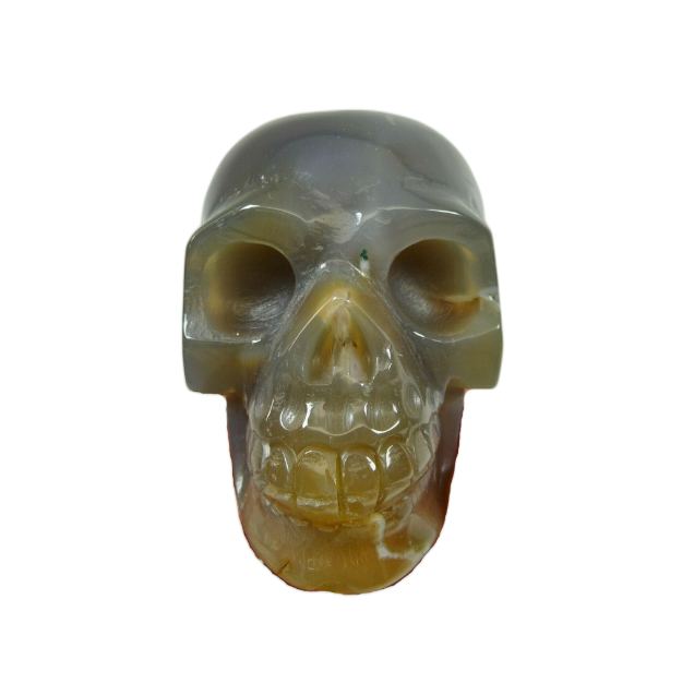Polished Agate Crystal Skull