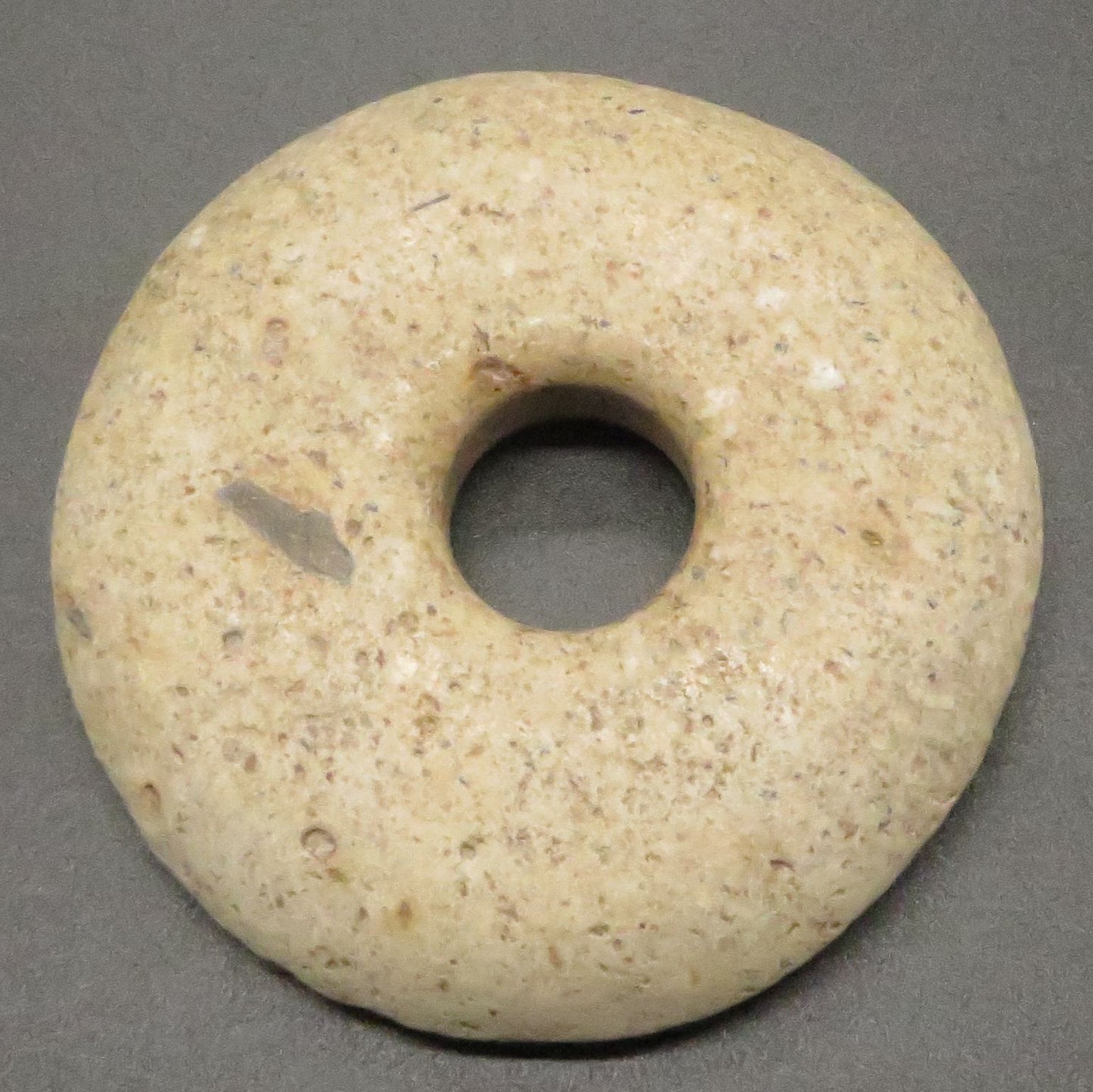 Peruvian Pi Stone Donut Stone hand crafted Sacred Valley P24-8-1