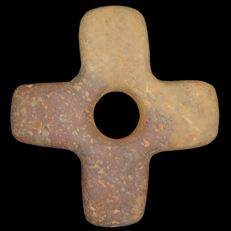 Carved River Stone Chakana hand crafted Sacred Valley Peru CRS303