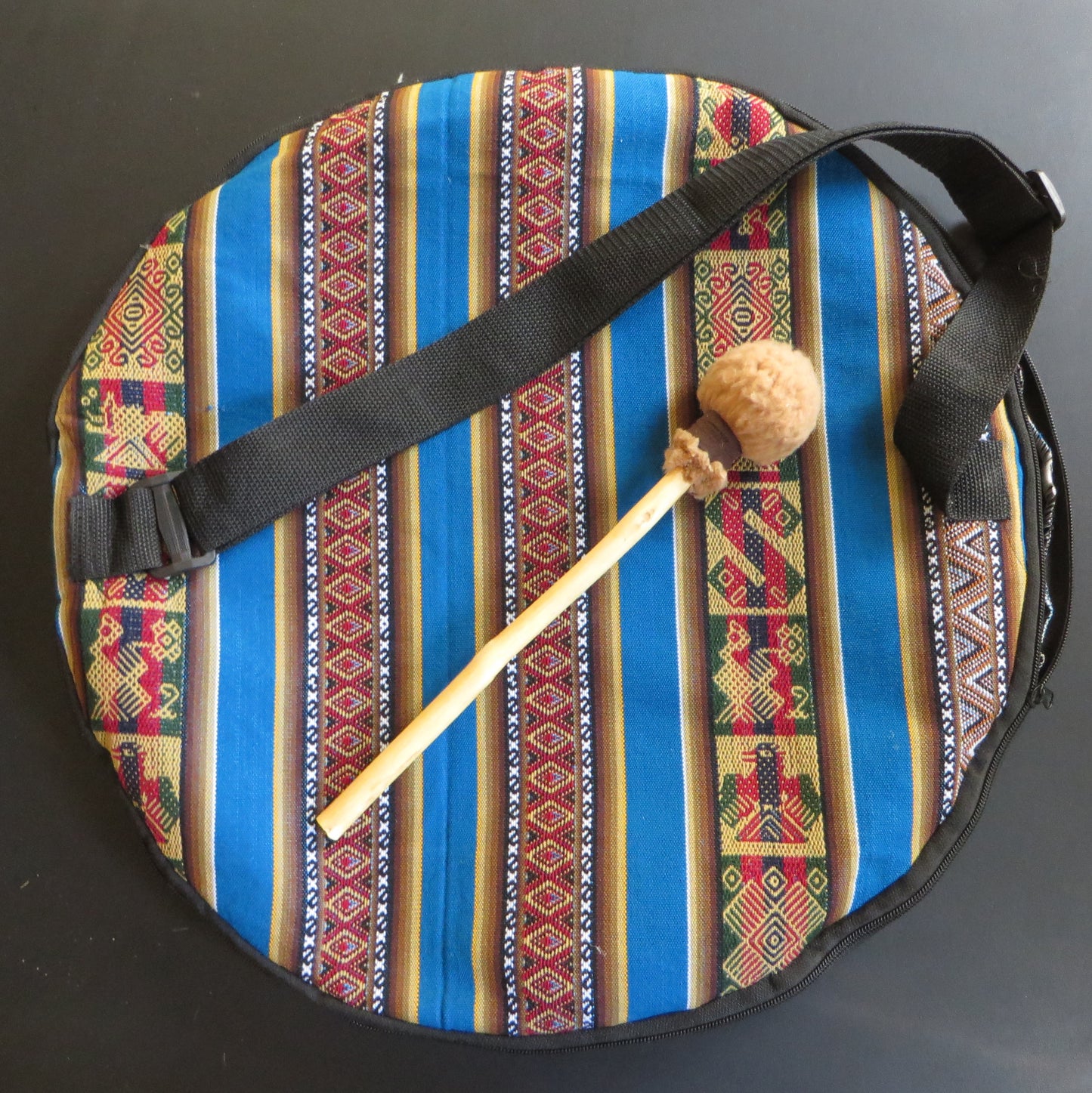 Shaman Drum Hand Made and Hand Painted Eagle Made in Sacred Valley Peru