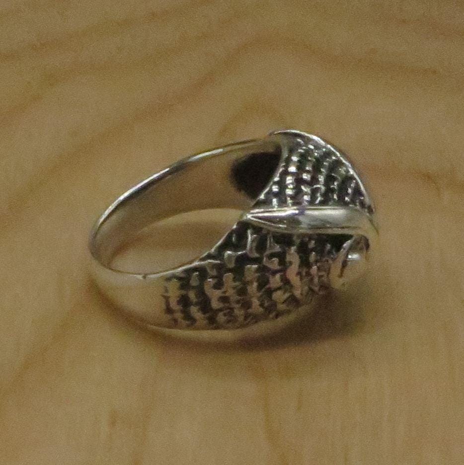 Owl Ring Size 6.5 Peru 950 Silver Sacred Valley RJVB30