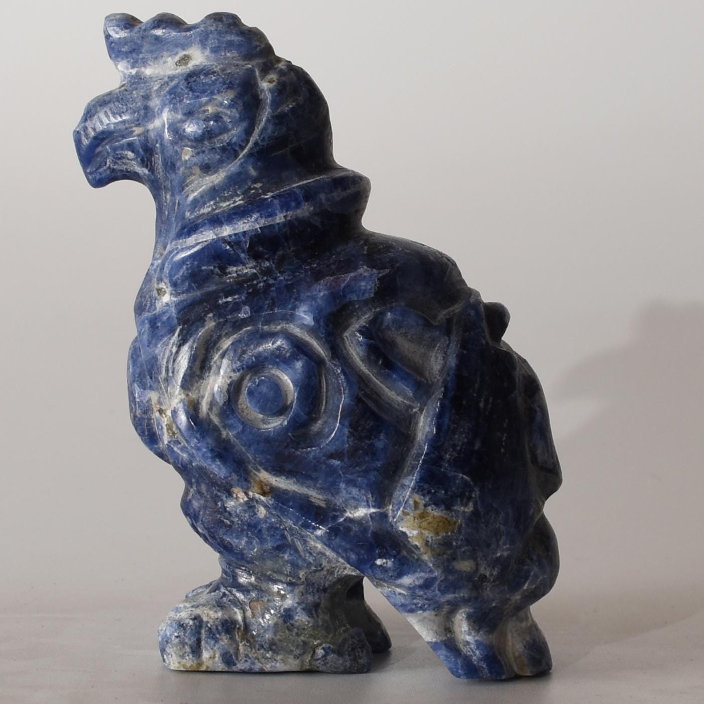 Condor Power Animal stone carving Sodalite hand crafted Sacred Valley Peru S52502