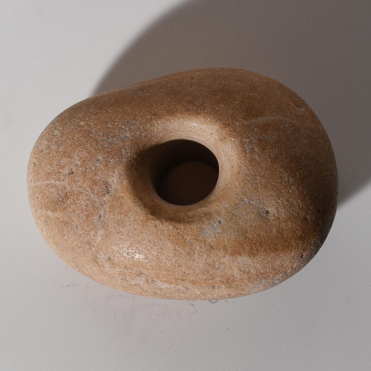 Peruvian Pi Stone Donut Stone hand crafted Sacred Valley P52534