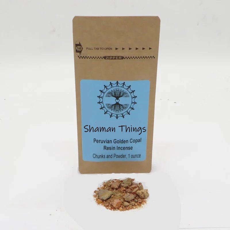 Peruvian Gold Copal Amazon Gold Resin Incense One Ounce - Shaman Things