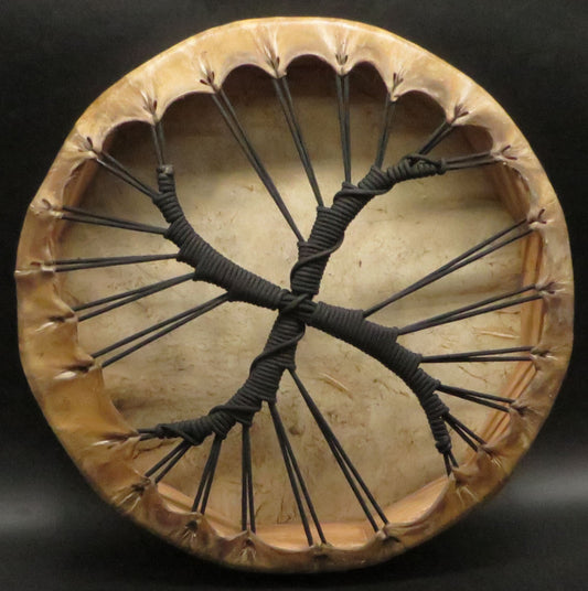 Shaman Drum Hand Made and Hand Painted Condor Jaguar Snake Made in Sacred Valley Peru - Shaman Things