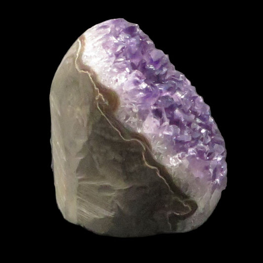 Amethyst Crystal Geode 3 1/4" tall 2 3/4" wide 19 ounces LWAG103 - Shaman Things