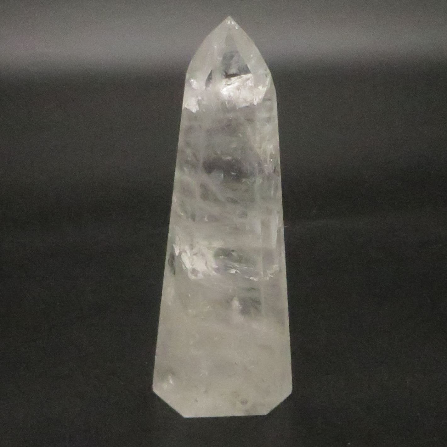 Clear Quartz Point Obelisk Tower 5" tall 242g LWOB103