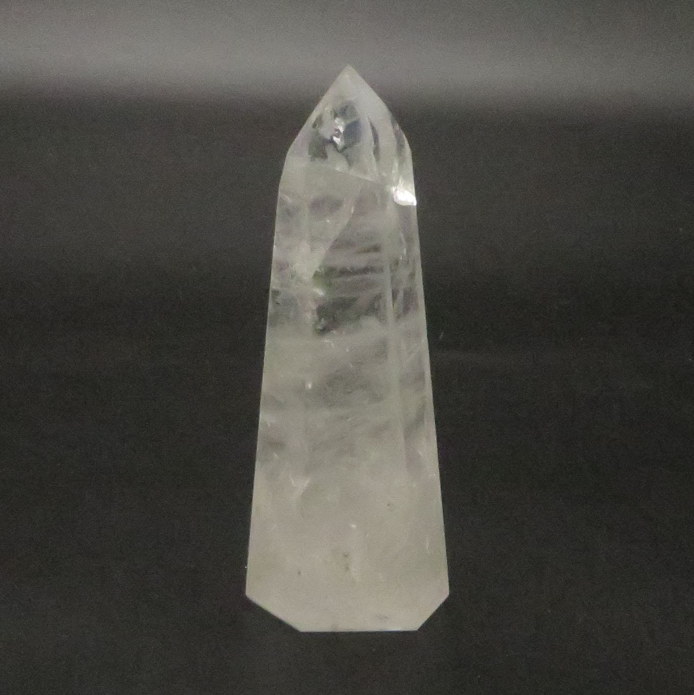 Clear Quartz Point Obelisk Tower 5" tall 242g LWOB103