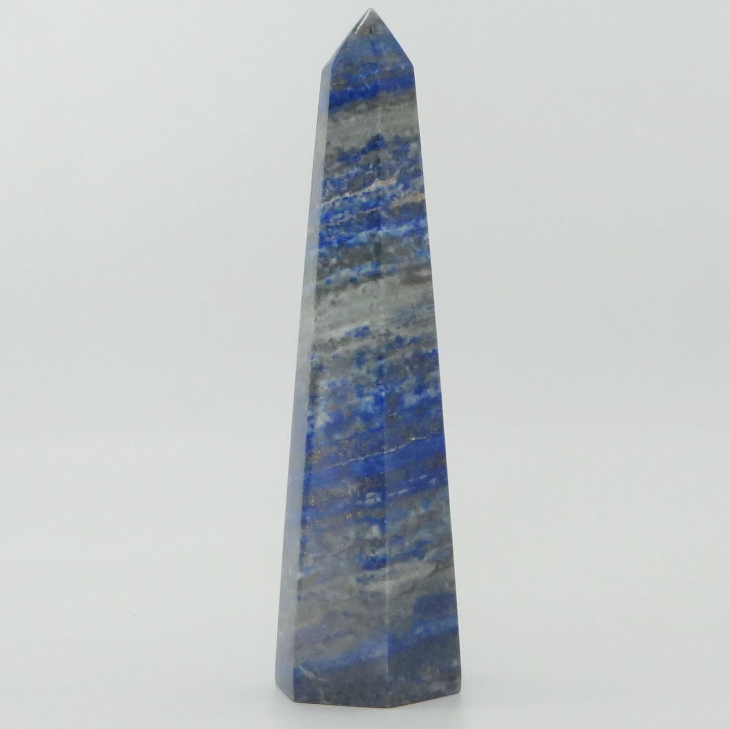 Lapis Lazuli Large Point Obelisk Tower 5 7/8" tall 317g LWOB105