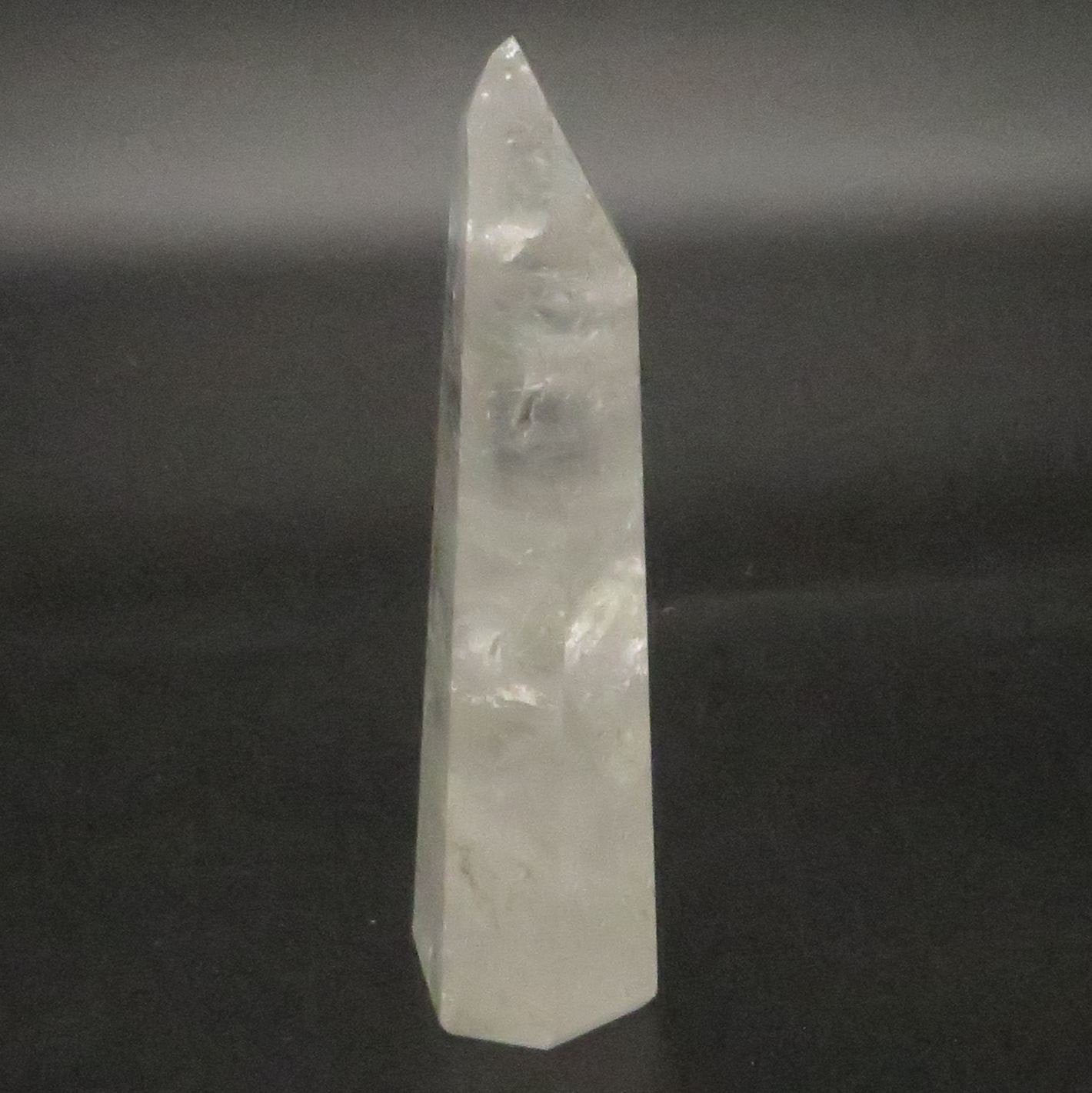Clear Quartz Point Obelisk Tower 5" tall 242g LWOB103