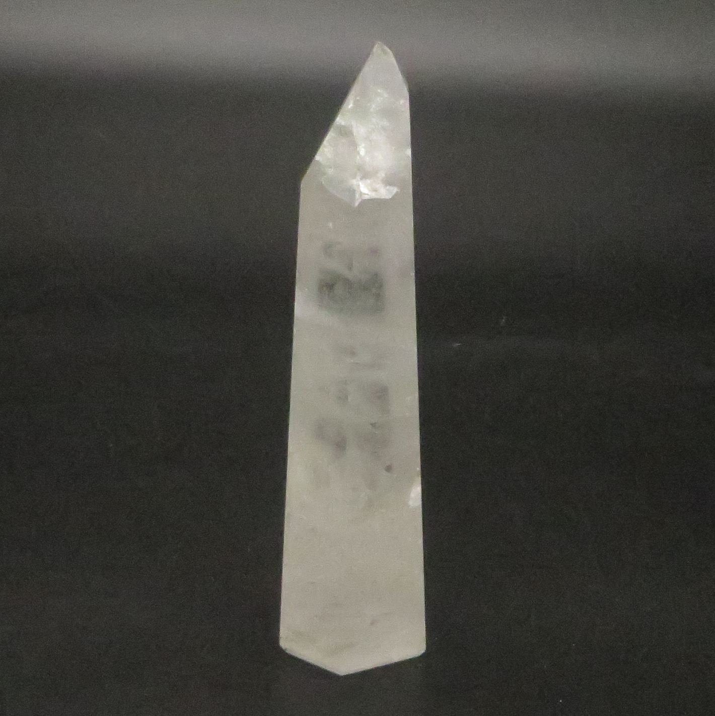 Clear Quartz Point Obelisk Tower 5" tall 242g LWOB103