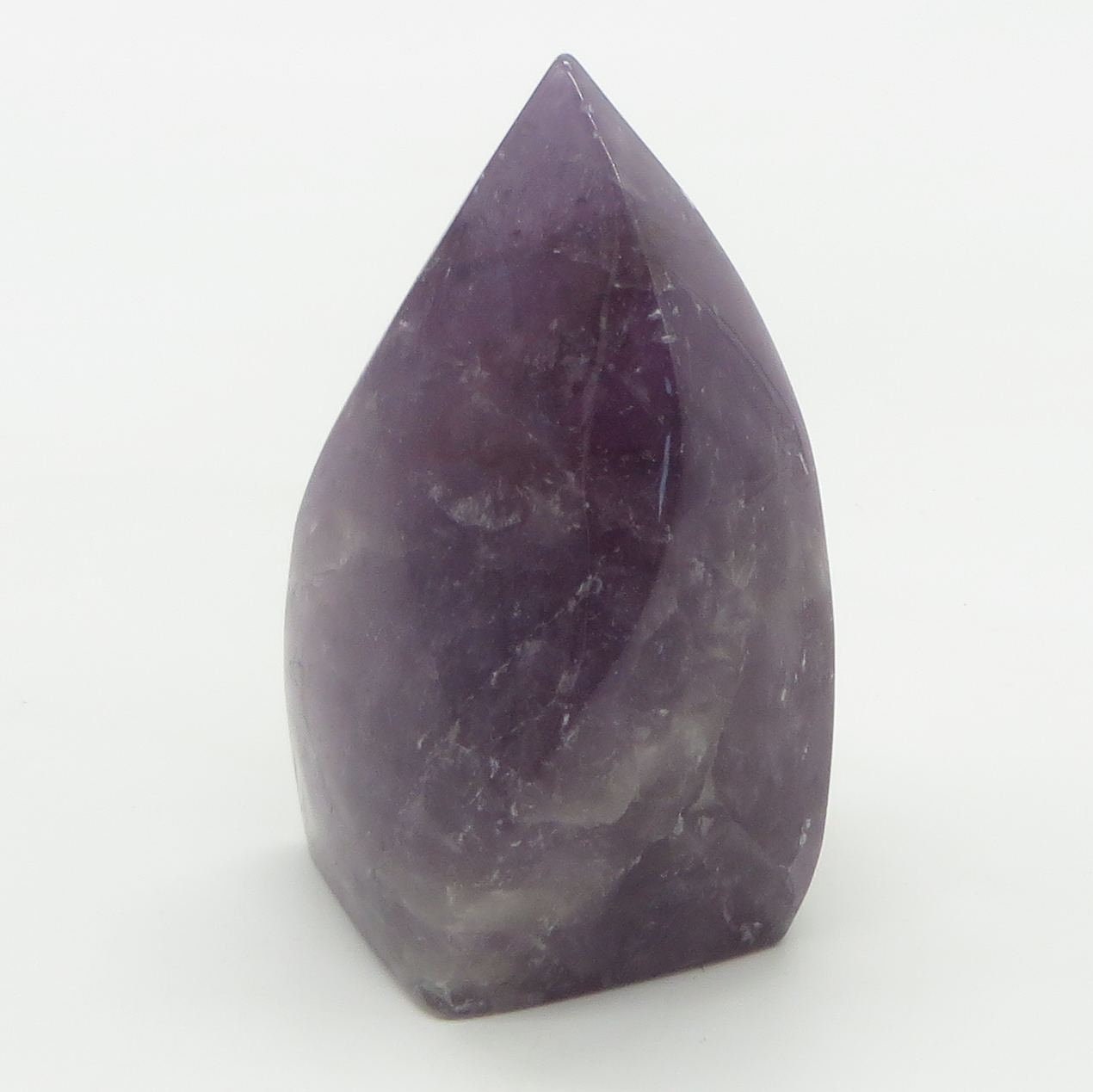 Amethyst Crystal Flame Obelisk Tower 3 1/2" tall 341g LWAF103