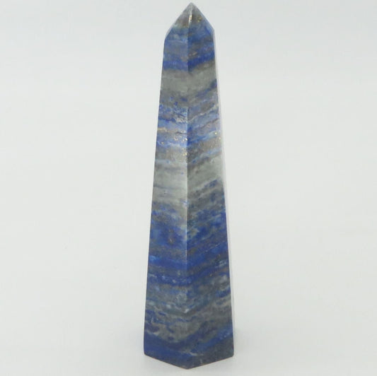 Lapis Lazuli Large Point Obelisk Tower 5 7/8" tall 317g LWOB105 - Shaman Things