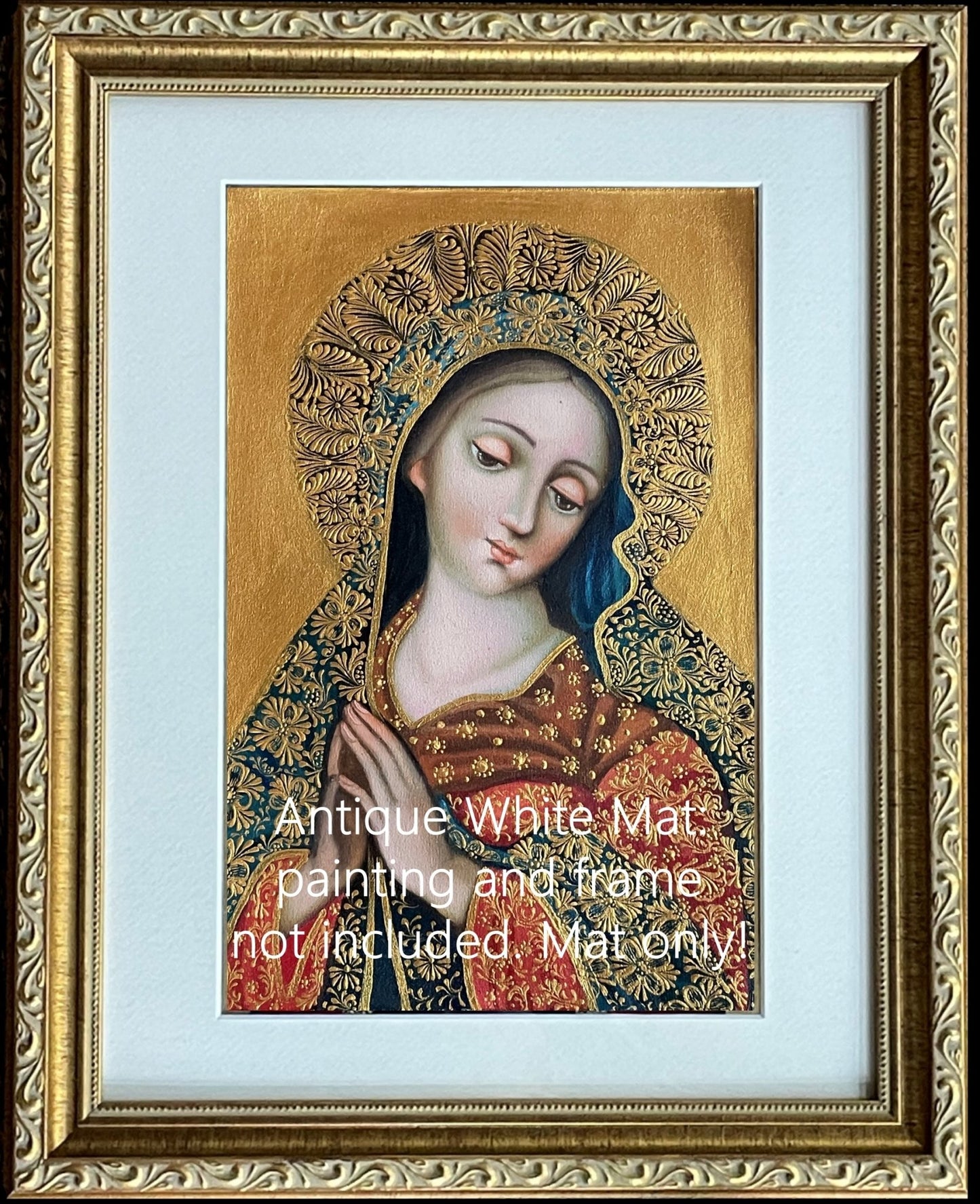 11x14 Mat for small Cusco School Paintings inner dimensions 7 3/8 x 11 1/4 - Shaman Things