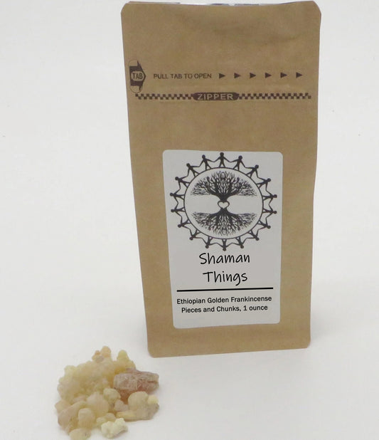 Ethiopian Golden Frankincense Resin Incense One Ounce