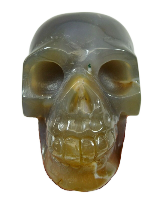 Polished Agate Crystal Skull