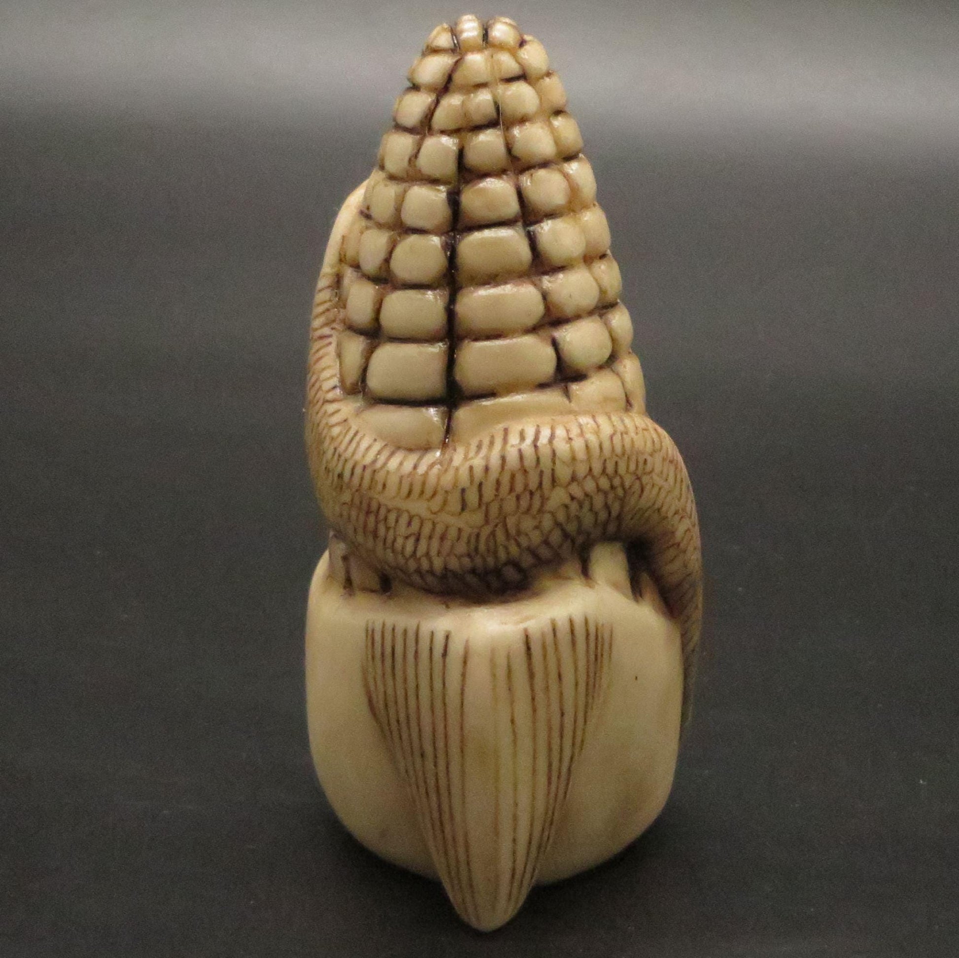 Alabaster Carving Corn Offering and Snake Caliza stone hand carved Sacred Valley Peru - Shaman Things