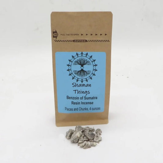 Benzoin of Sumatra Resin Incense Four Ounces - Shaman Things