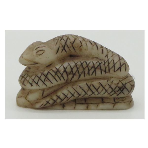 Carved Alabaster Snake hand crafted Sacred Valley Peru - Shaman Things