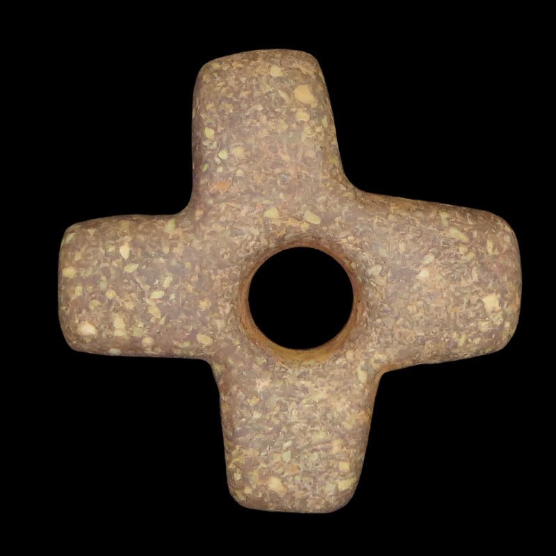 Carved River Stone Chakana hand crafted Sacred Valley Peru CRS301 - Shaman Things