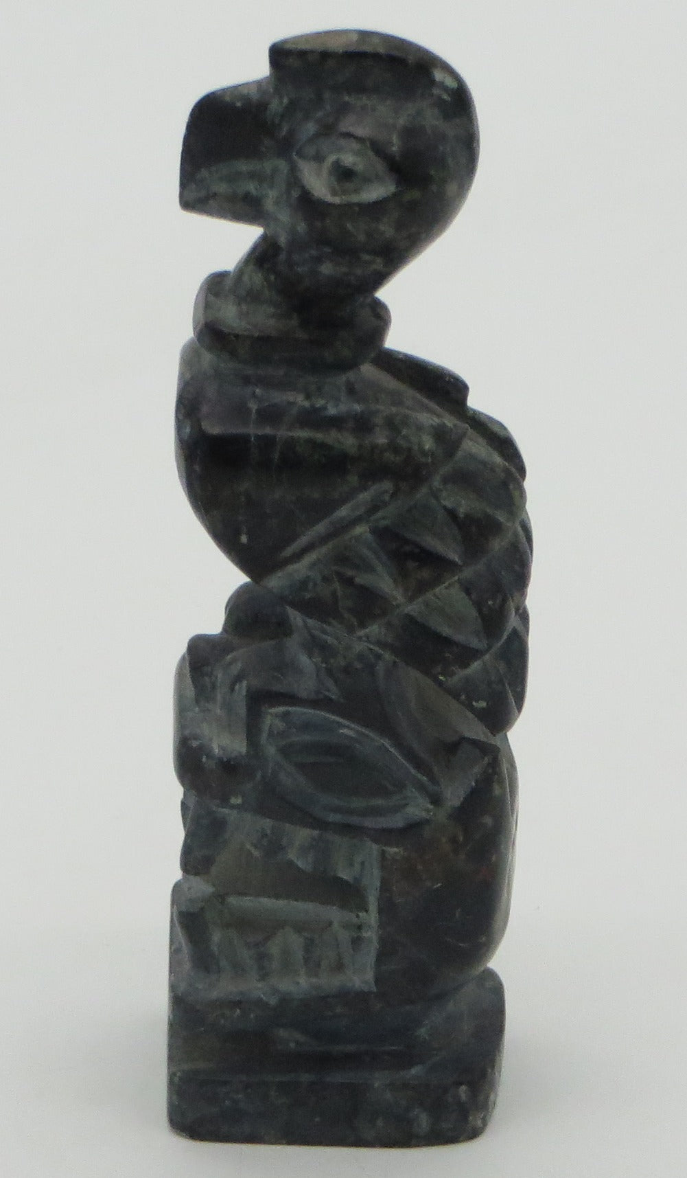 Carved Serpentine Machu Picchu Stone Jaguar Condor hand crafted Sacred Valley Peru
