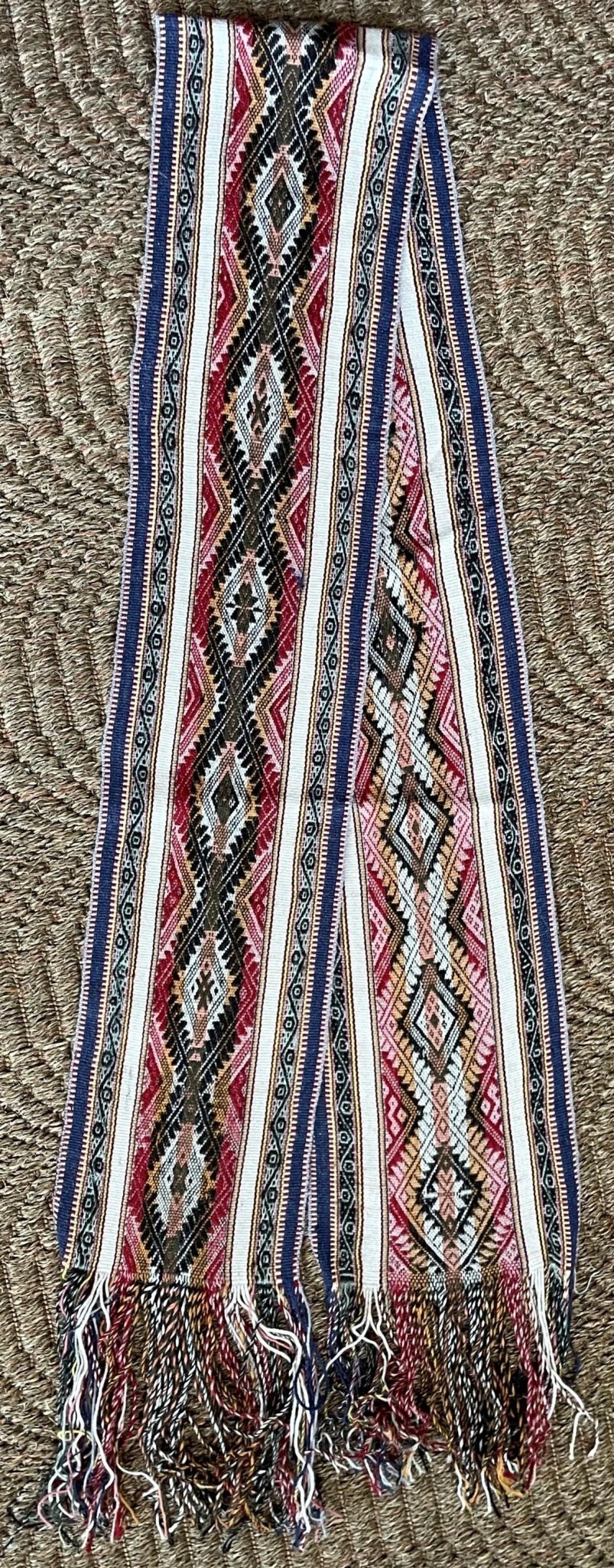 Chinchero Hand Woven Alpaca Scarf Sacred Valley Peru 6.5 x 76 SC1 - Shaman Things