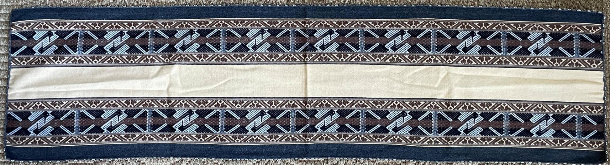 Chinchero Hand Woven Cloth Table Runner Hummingbird Pattern Sacred Valley Peru 16 x 60 TR2 - Shaman Things