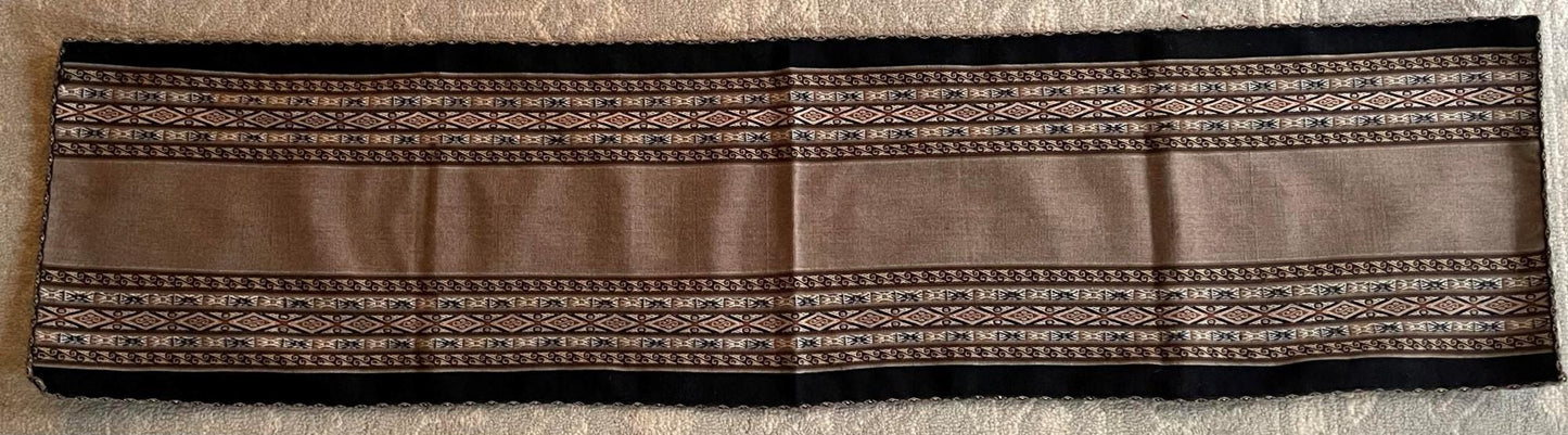 Chinchero Hand Woven Cloth Table Runner Traditional Patterns Sacred Valley Peru 15 x 61 TR3 - Shaman Things