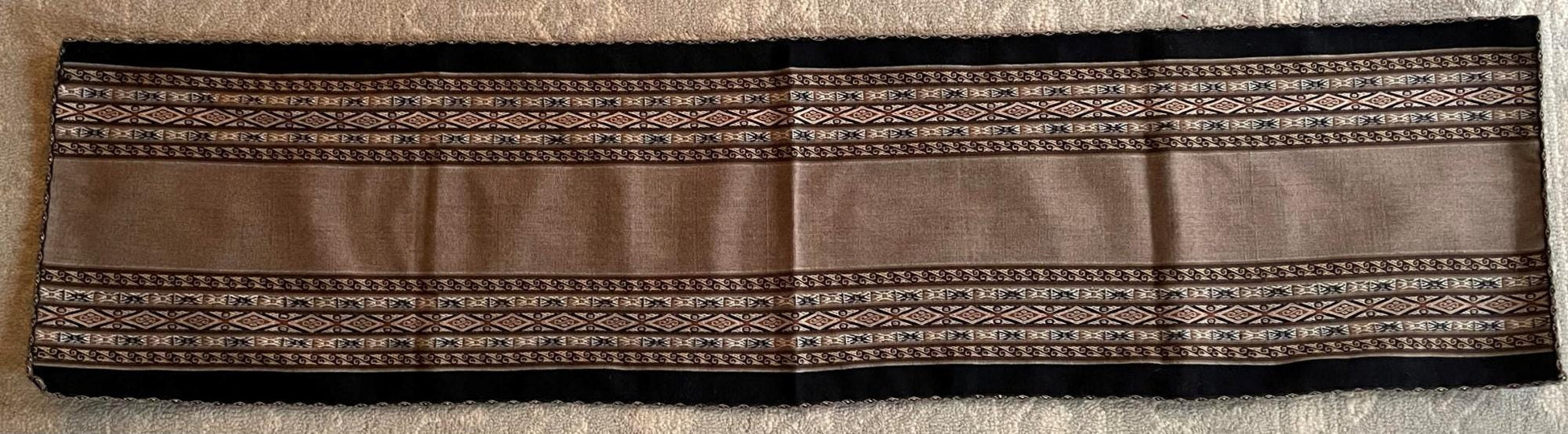 Chinchero Hand Woven Cloth Table Runner Traditional Patterns Sacred Valley Peru 15 x 61 TR3 - Shaman Things