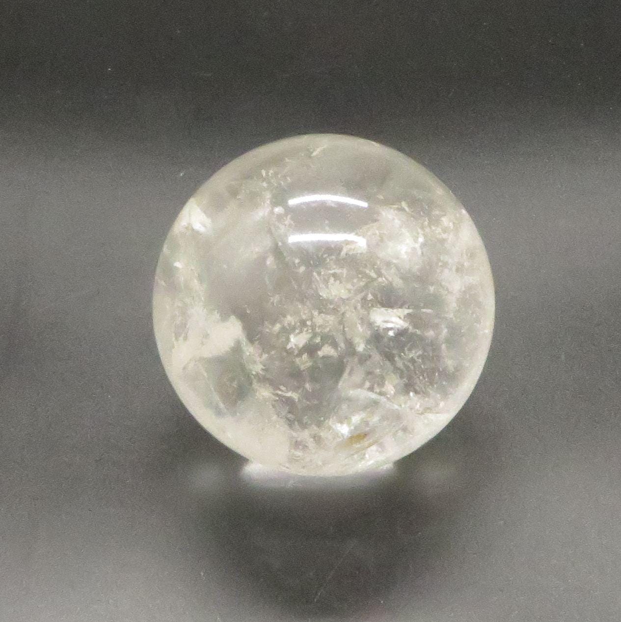 Clear Quartz Crystal Sphere 2 1/4" Diameter Sacred Valley Peru - Shaman Things