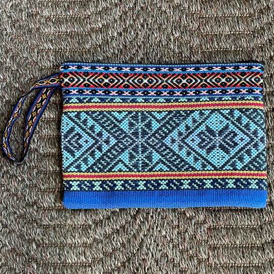 Peruvian Wool Clutch Purse Hand Bag Zippered Pouch Loom Woven Sacred Valley Peru CP313