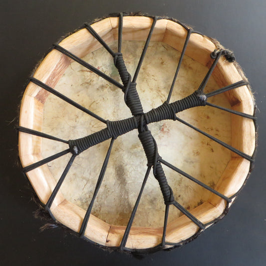 Shaman Drum Hand Made and Hand Painted Eagle Made in Sacred Valley Peru