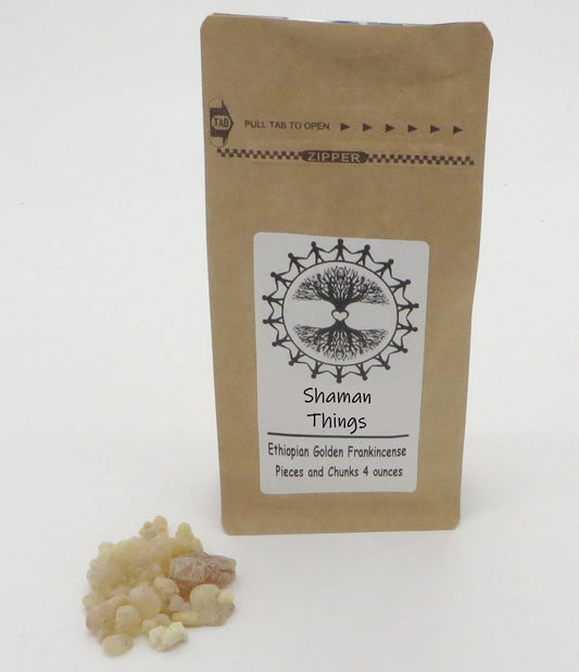 Ethiopian Golden Frankincense Resin Incense Four Ounces - Shaman Things