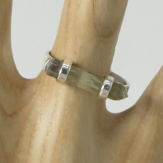 Quartz Crystal Ring Size 7 Peru 950 Silver Sacred Valley RJV9