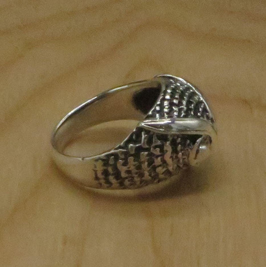 Owl Ring Size 6.5 Peru 950 Silver Sacred Valley RJVB30