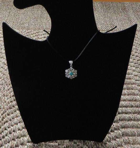 Flower of Life Open Work Pendant Peru 950 Silver Sacred Valley PJVB9