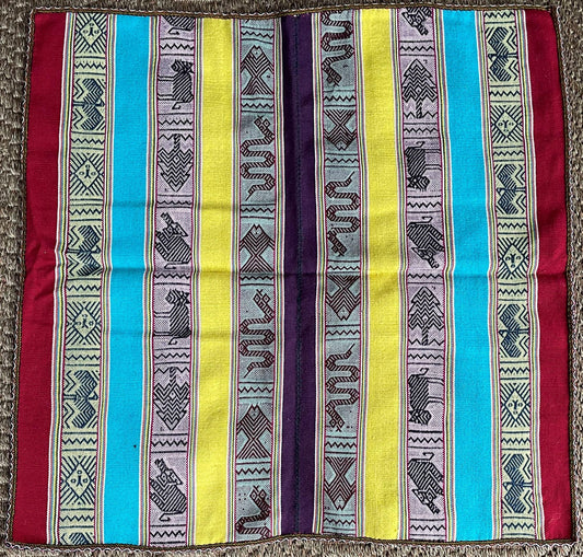Chinchero Mestana Mesa Altar Ritual Cloth Handwoven on loom Andean Textile Sacred Valley Peru PF20238
