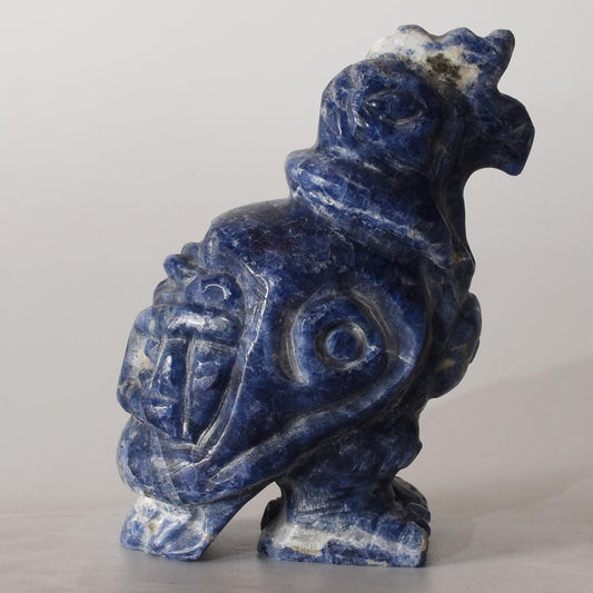 Condor Power Animal stone carving Sodalite hand crafted Sacred Valley Peru S52502