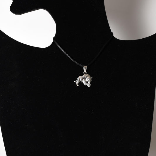 Jaguar Pendant Peru 950 Silver Sacred Valley P52533