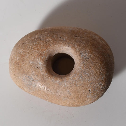 Peruvian Pi Stone Donut Stone hand crafted Sacred Valley P52534
