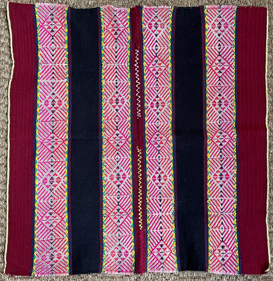 Q'ero Mestana Mesa Altar Ritual Cloth Handwoven on Loom Andean Textile Sacred Valley Peru 52506