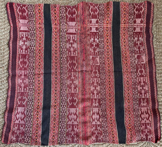 Vintage Q'ero Mestana Mesa Altar Ritual Cloth Handwoven on Loom Andean Textile Sacred Valley Peru 202401
