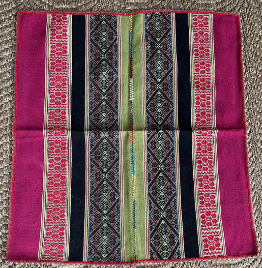 Q'ero Mestana Mesa Altar Ritual Cloth Handwoven on Loom Andean Textile Sacred Valley Peru PF2023-4