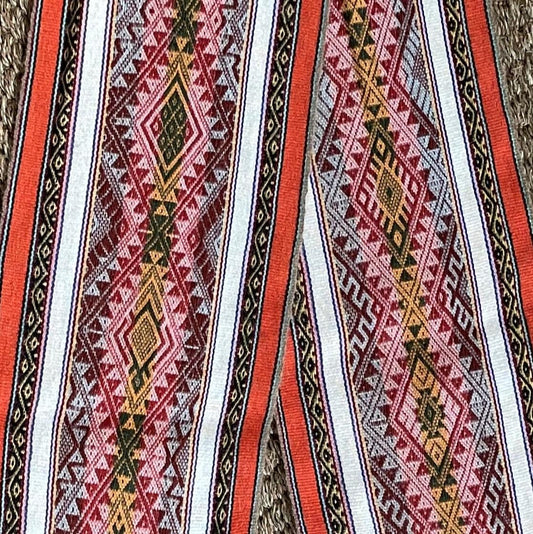 Chinchero Hand Woven Alpaca Scarf Sacred Valley Peru 7 x 80 SC2