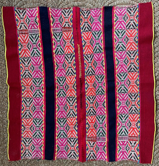 Q'ero Mestana Mesa Altar Ritual Cloth Handwoven on Loom Andean Textile Sacred Valley Peru 52509