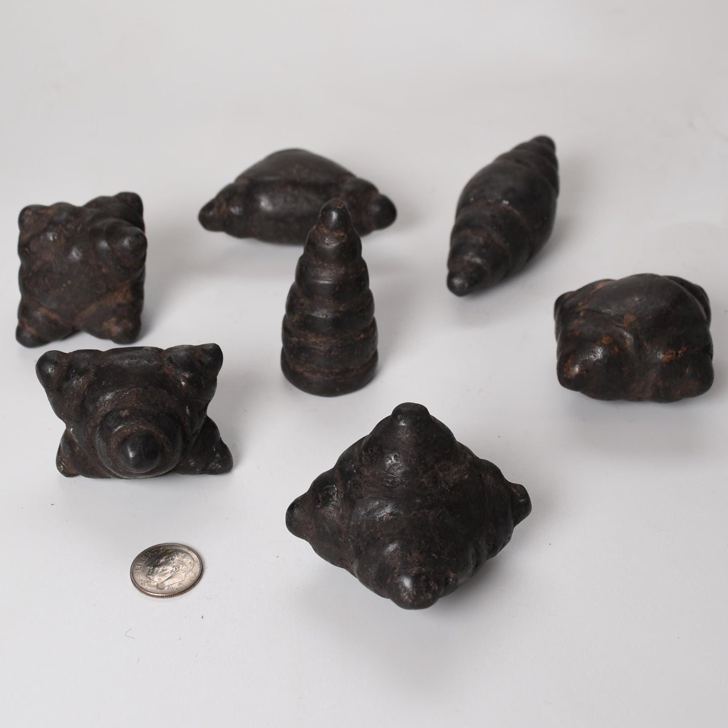 Large Peruvian Chumpi Khuya Apu Stones Set of 7 Jiwaya Meteorite Stone hand crafted Sacred Valley CS52504