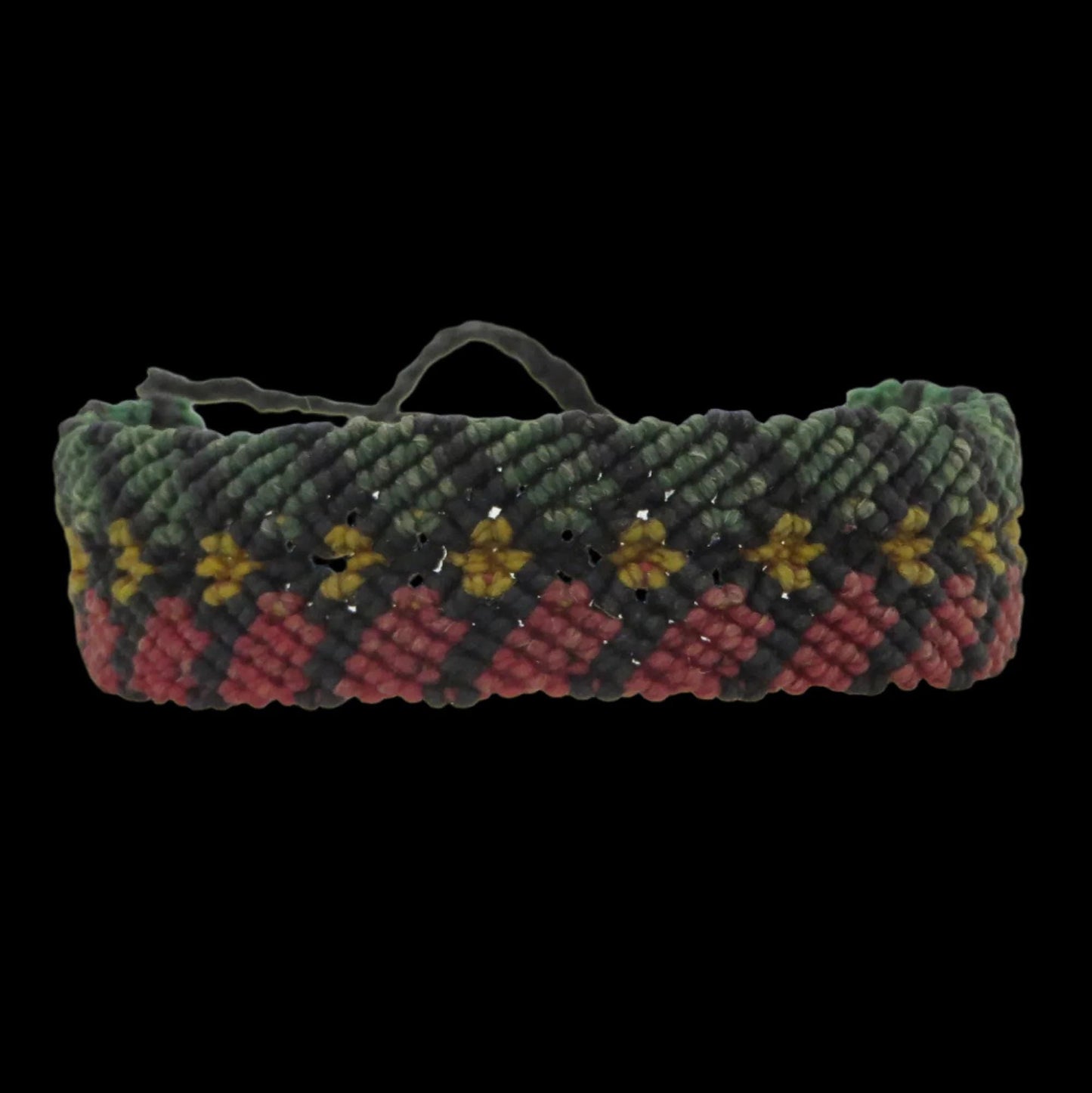Shipibo Macrame Bracelet Amazon Region Peru B302