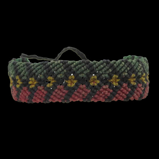 Shipibo Macrame Bracelet Amazon Region Peru B302